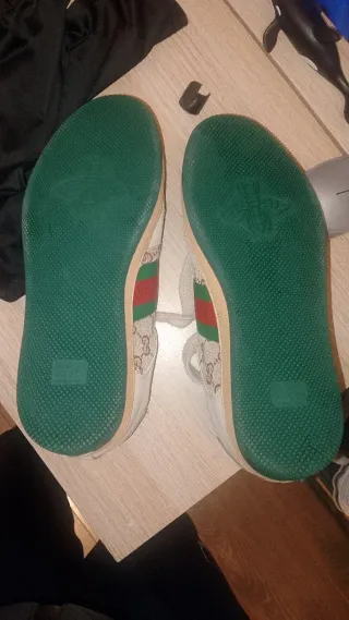 Zapatillas Gucci Beige y Verde originales