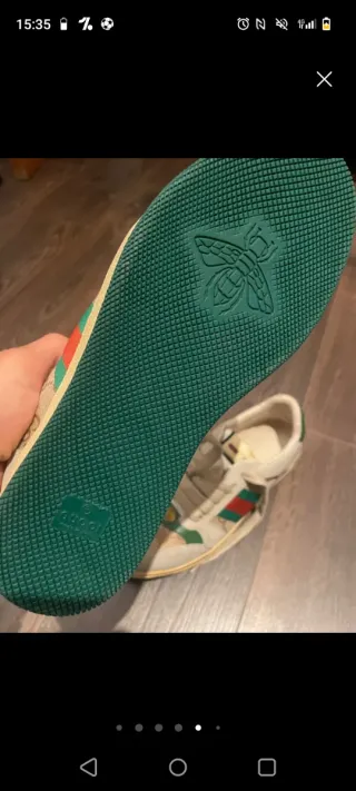 Zapatillas Gucci Beige y Verde originales