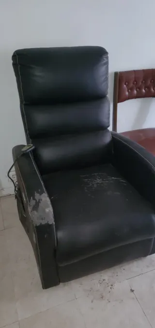 Sillón masaje Lufthous cuero sintético