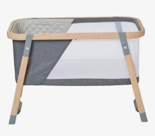Cuna de viaje madera y textil vertbaudet