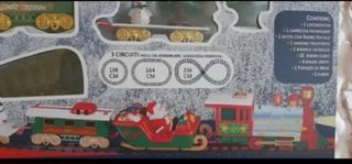 Trenino di Babbo Natale x giochi bimbi addobbi