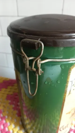 Set 3 barattoli latta decorati