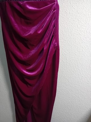 Vestido fiesta lentejuelas y terciopelo