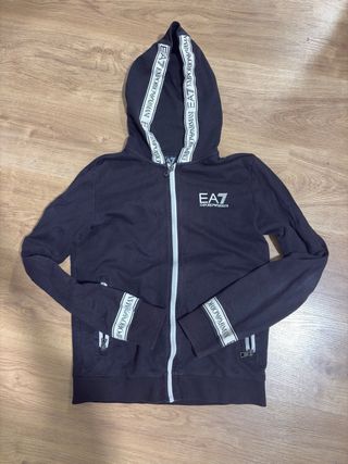 Sudadera Emporio Armani Negra Fina
