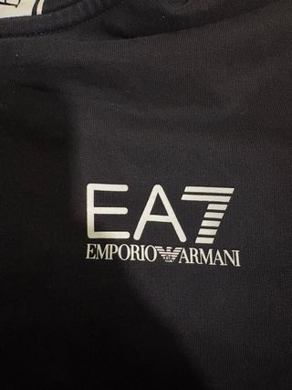 Sudadera Emporio Armani Negra Fina