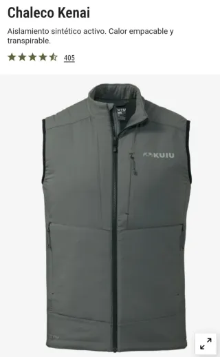 Chaleco Kuiu Kenai Gunmetal  XL