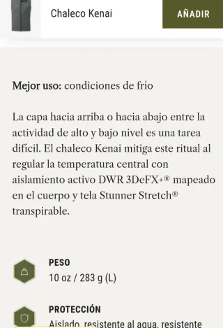 Chaleco Kuiu Kenai Gunmetal  XL