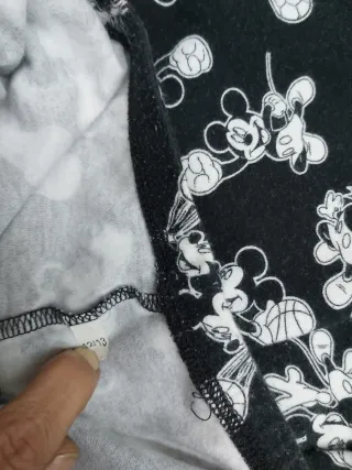 Pigiama Mickey Mouse nero 3 pezzi