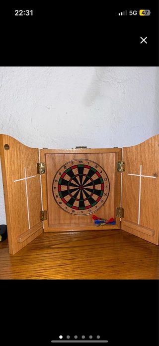 Juego de dardos de madera