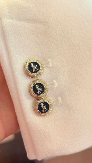 Americana Zara Blanca Mujer Talla M