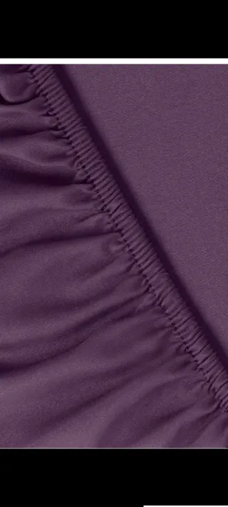 Sábana bajera morada de poliéster