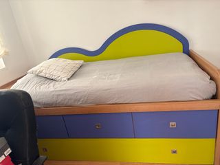 Cama nido 90cm con cajones