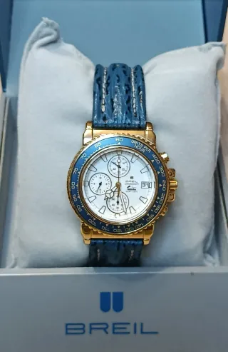 Reloj Breil Cronógrafo Dorado y Azul