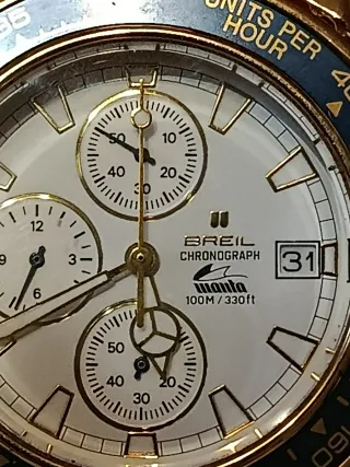 Reloj Breil Cronógrafo Dorado y Azul
