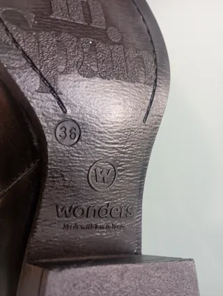 Botines Wonders 36 Negros