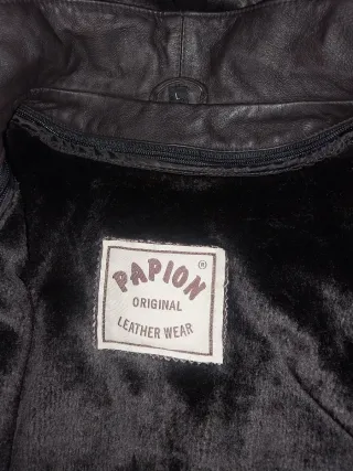 Cappotto in vera pelle con cappuccio