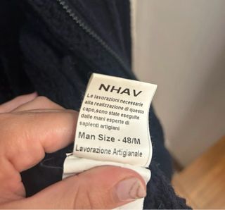 Giubbino lana uomo blu