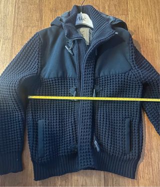 Giubbino lana uomo blu