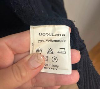 Giubbino lana uomo blu