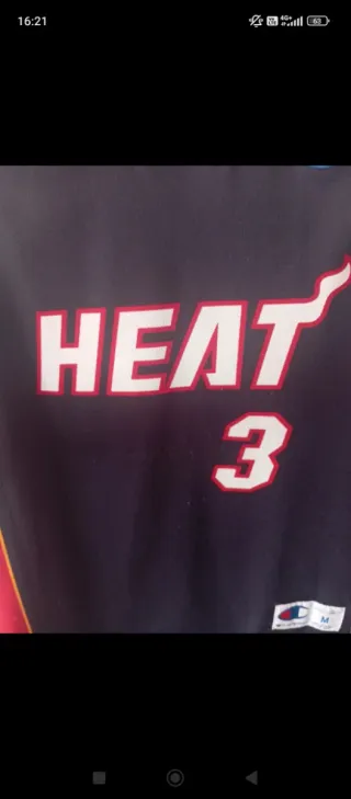 Camiseta Vintage Miami Heat #3 Dwayne Wade