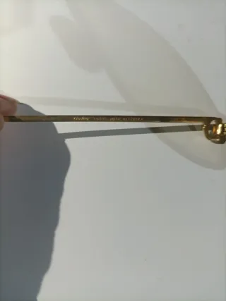 Gafas Vintage cartier Romance Santos 1986 Oro/Ama