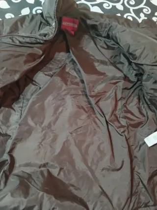 Chaqueta acolchada mujer marrón talla M