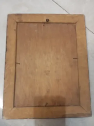 Pareja cuadros antiguos florales