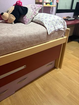 Cama nido 90cm con 2 cajones