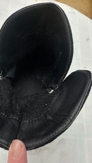 Botín ante sintético mujer negro