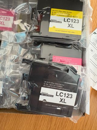 Pack Cartuchos Impresora LC123XL Nuevos