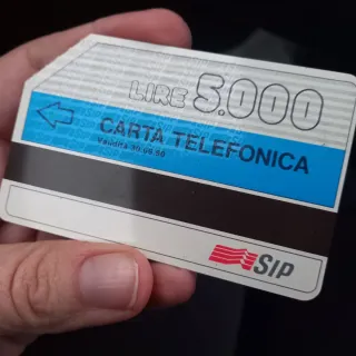 Scheda Telefonica SIP L. 5.000 - Valida 30.06.90