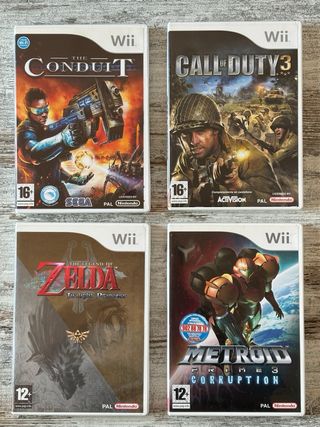Nintendo Wii Pack: Consola, 2 Mandos y 12 Juegos