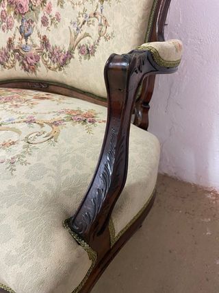 Sofá Antiguo Luis XV Palosanto