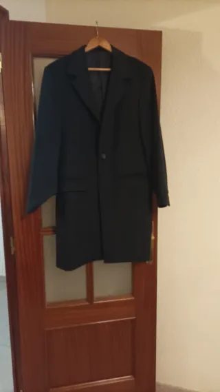 Abrigo de mujer de cachemir azul marino