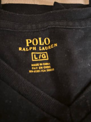 T-shirt Polo Ralph Lauren nera L