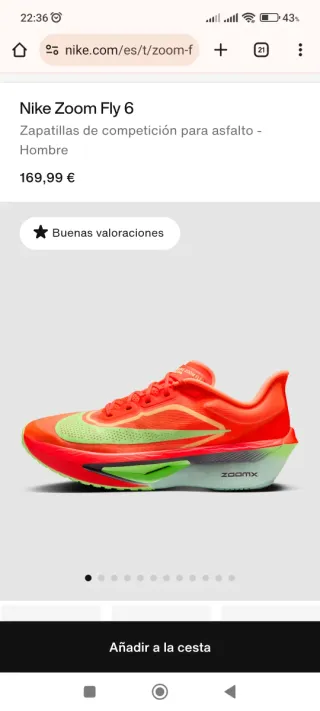 Nike Zoom Fly 6 Hombre