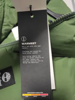 Chaqueta Timberland verde y negra