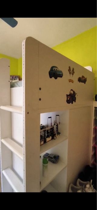 Cama alta IKEA niños blanca
