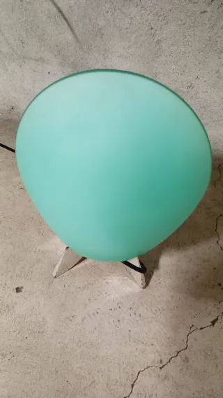 Lampada design anni '80 vetro e plastica