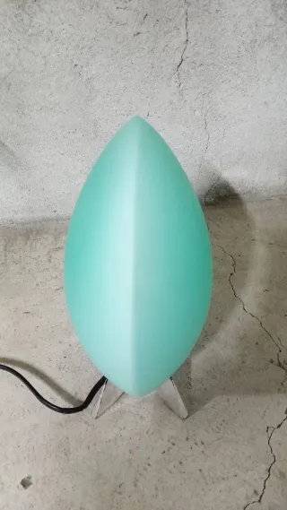 Lampada design anni '80 vetro e plastica