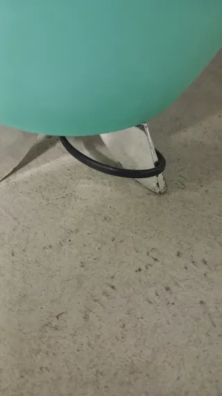 Lampada design anni '80 vetro e plastica