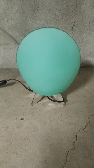 Lampada design anni '80 vetro e plastica