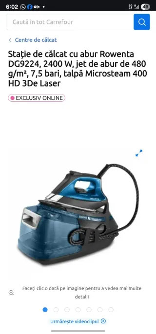 Centro de Planchado Rowenta DG9224 sellado!