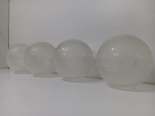 4 Tulipas de Cristal Bola Mate