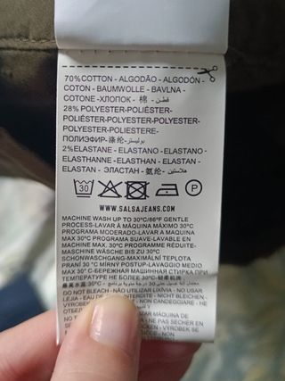 Pantalón Salsa hombre verde militar