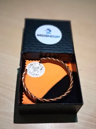 Pulsera de cobre puro 100% hecho a mano