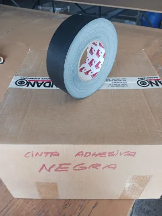 12 Rollos Cinta Americana Candano Negra