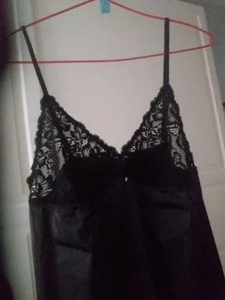 Picardías sexy encaje negro mujer. Talla  L 46- 48