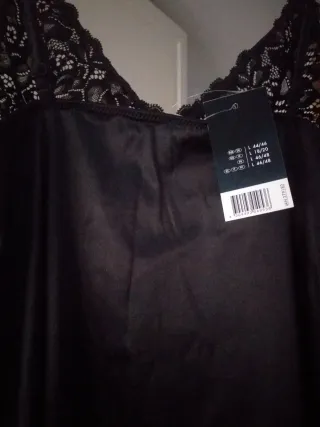 Picardías sexy encaje negro mujer. Talla  L 46- 48