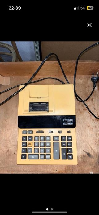 Calculadora Impresora Canon Amarillo